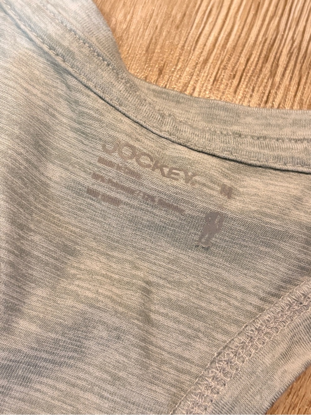 Jockey Light Heather Gray Racerback Tank Top